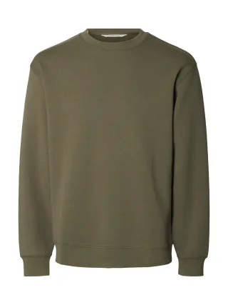SELECTED MEN - SLMTOM SOFT CREW NECK SWEAT NOOS Kalamata - Gr. - M