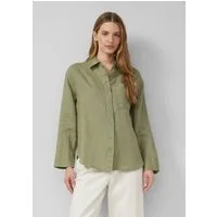s.Oliver Langarmbluse Bluse Leinenbluse im Relaxed Fit