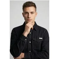 Calvin Klein Jeans Jeanshemd 90S BLACK STONE Regular fit mit aufgesetzten Brusttaschen