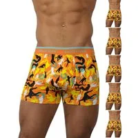 normani Retro Boxer 6 Stück Retro Boxershorts aus Baumwolle Unterhose aus atmungsaktiver Baumwolle
