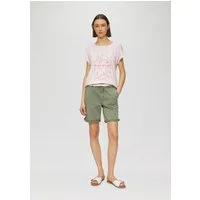 s.Oliver Shorts Hose Shorts mit geflochtenem Gürtel und Garment Dye