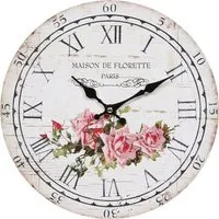 Ambiente Haus Wanduhr Wanduhr - Rose 28cm
