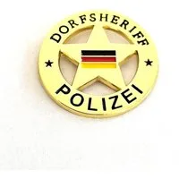 hegibaer Pinnnadel Dorfsheriff Emblem Deutschland Flagge Polizei Pin Anstecker 0192, edel und exklusiv