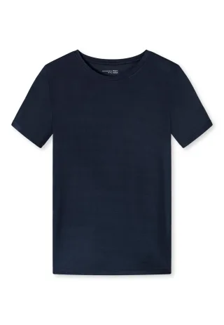 SCHIESSER - T-Shirt blau - Gr. - 42