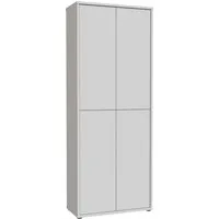 FORTE Schuhschrank Alice Springs, Schuhschrank, Höhe 191,9 cm, 4 Türen, viel Platz (B/H/T 74,5/191,9/34,9 cm) Stauraumschrank, Mehrzweckschrank, Breite 74,5 cm, mit 8 Böden