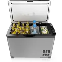 Brandson Elektrische Kühlbox 30L Kompressor Kühlbox bis – 22°C, Gefrierbox für Camping, Auto & Haus, 30 l, XXL Getränke Kühlschrank, ECO Autokühlbox, 12V 24V 230V KFZ, LKW, Boot