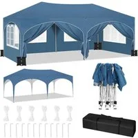 Woltu Pavillon, Faltpavillon wasserfest stabil UV-Schutz mit 4 Sandsäcke(ohne Sand)