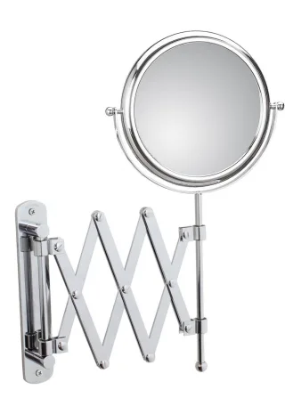 Koh-I-Noor Spiegel mit ausziehbarem Arm Doppiolino x2 Ø18x45x38, Chrom, 48/1KK2 48/1KK2