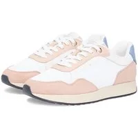 Tommy Hilfiger MIX MATERIAL RUNNER Plateausneaker, Freizeitschuh, Halbschuh, Schnürschuh mit modischem Kontrastbesatz