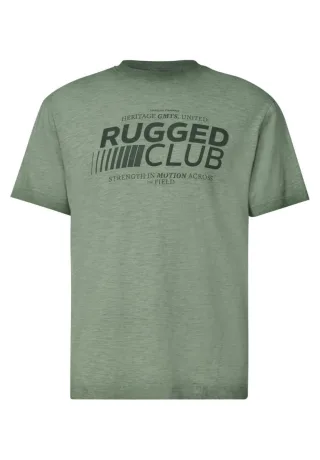 Street One - T-Shirt mit Print grün - Gr. - M
