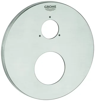 Grohe Rosette 49108 rund für EHM-Fertigmontagesets supersteel, 49108DC0 49108DC0