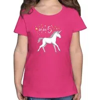 Shirtracer T-Shirt Einhorn Fünfter 5. Geburtstag