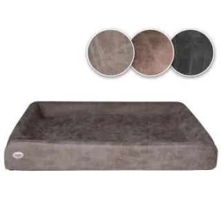 SABRO KUDDE Hundebett Wildleder taupe 1 m, 1,2 m