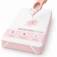 Matratzenschoner Matratzenauflage 90 x 200 - wasserdichte Matratzenschutz Baumwolle ALARA HOME, Wasserdicht, Atmungsaktiv, Knisterfreier, Baby 90x200 (2er Set)