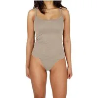 normani Unterhemd Damen Merino Top mit Spagettiträgern Kyneton Merino Top ärmelloses Shirt Unterwäsche aus 100% Bio-Merinowolle
