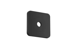 Hansgrohe Wandrosette AXOR Citterio C 120/120 softsquare mattschwarz, 28801670 28801670