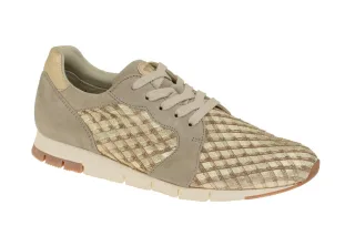Paul Green 4253-247 PG Beige Ora Sabbia Sneaker Echtleder Gummisohle - Damens...