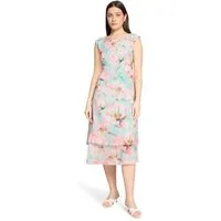 Betty Barclay Chiffonkleid Damen mit Bindegürtel