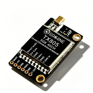 Eachine TX805 5.8GHz 40CH FPV VTX, 25/200/600/800mW Switchable, SmartAudio OSD, Pit Mode, Built-in Microphone, MMCX, LED
