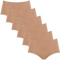 sloggi Midislip 6er Pack 24/7 Cotton (Spar-Set) Midi Slip - Baumwolle - Atmungsaktiv - Perfekter Sitz