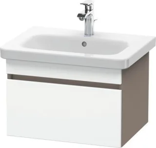 Duravit DuraStyle Waschtischunterbau wandhängend Weiß & Basalt Matt 580x448x398 mm - DS638001843 DS638001843