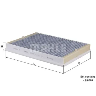 Mahle Aktivkohle-Innenraumfilter BMW 5er E39 LAK73/S