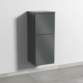 Sanipa 3way Mittelschrank mit 1 Tür und 1 Auszug, Anthrazit-Glanz, SF12779 SF12779