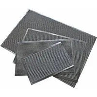 Spetebo Fußmatte Schmutzfangmatte in grau - 90 x 60 cm, rechteckig, Höhe: 10 mm, Türmatte für Innen und Außen