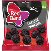Red Band Süßigkeit, Red Band Lakritz Münzen aromatisch intensiv ohne Farbstoffe 500g