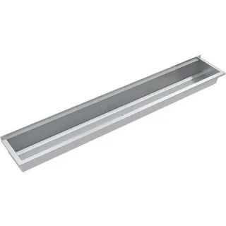 KWC Aquarotter Waschrinne, PLANOX, Edelstahl, W.-Mont., 2100x210x382 mm, o. Arm-bank, 2030046734 2030046734
