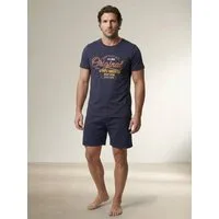 Henry Terre Shorty Pyjama Set Kurz - Original Authentic Nightwear