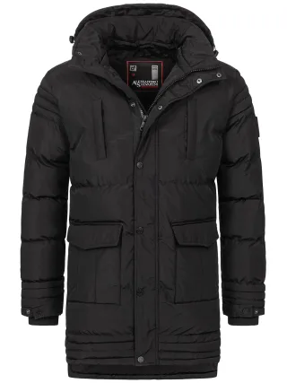 Alessandro Salvarini Herren Winterjacke AS285 mit Teddyfell & abnehmbarer Kapuze