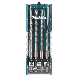 Makita SDS-PLUS Bohrer Centering tip 4-teiliges Set, SDS-PLUS, Zweischneider, Zentrierspitze - E-13596