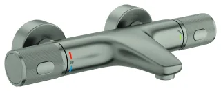 GROHE Thermostat-Wannenbatterie Grohtherm 1000, Performance 34830 Wandmontage supersteel, 34830DC0 34830DC0