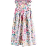 LAURA ASHLEY Midikleid Laura Ashley Everingham Meadow Bardot-Midikleid (1-tlg)