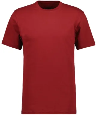 RAGMAN - T-Shirt Rundhals Singlepack Weinrot - Gr. - 5XL