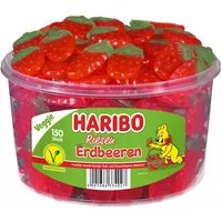 HARIBO Süßigkeit, Haribo Riesen Erdbeeren Fruchtgummi gelatinefrei Veggie 1350g