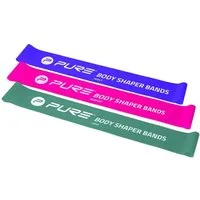 Pure 2 Improve Widerstandsband Set (grün,pink,violett) - 3 Stück Fitnessband
