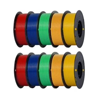 KINGROON PETG 3D Printer Filament 1.75mm 10KGRed/Dark Blue/Green/Orange/Yellow High Strength Easy to Print Eco-Friendl