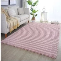 Carpettex Hochflor-Teppich Unicolor - Einfarbig, Läufer, Höhe: 25 mm, Teppich Wohnzimmer Soft Einfarbig 3D Optik flauschig Plüsch Teppich