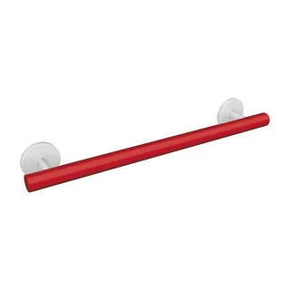Hewi System 800 K Haltegriff 950.36.1009933 reinweiß, Kunststoff, Außenmaß 300 mm, Griff rubinrot