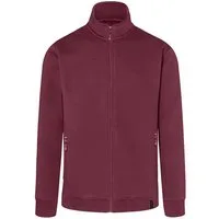 Karlowsky Fashion Sweatjacke KARLOWSKY Herren Workwear Sweatjacke SOFT-FACE Aubergine