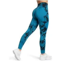 Smilodox Leggings Becci, Seamless High Waist Scrunch Sporthose, Batik-Effekt & Muster Figurformende Kontur, elastisch, Blickdicht, Gym Yoga Training Workout