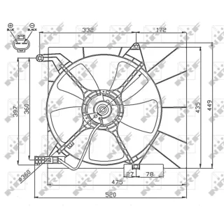 NRF K?hlerl?fter Chevrolet Aveo 1,4
