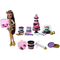 Mattel® Stehpuppe MattelJBG78-Monster High-ScarySweetBirthday–Tortenset+ClawdeenWolf P
