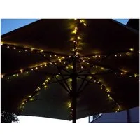 F-H-S International GmbH & Co. KG LED-Lichterkette 23874 LED Sonnenschirm Lichterkette 160er warmweiß