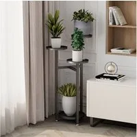 GarveeMore Blumenständer 80/100/120 Pflanze Stand MultiLayer Pflanzenständer Mit AntiRutschFüße, Eck-Pflanzenständer Gestufte Pflanzenständer Regal für Home Office