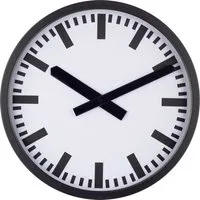 EUROTIME Wanduhr EUROTIME 59540-05 Funk Funkuhr 35 cm x 35 mm x 50 mm Schwarz (matt)