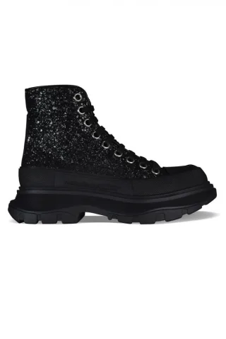Alexander McQueen Sneakers Tread Slick Schwarz