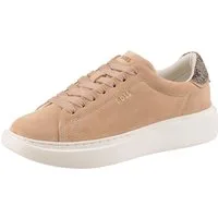 BOSS Amber Tenn Sneaker, Schnürschuh, Halbschuh, Freizeitschuh mit heller Laufsohle